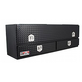 Westin Automotive Tool Box Side Mount Black Textured Aluminum - 80-TB400-72-BD-BT