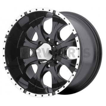 American Racing Wheels Maxx HE791 - 16 x 8 Black Center With Natural Flange - HE7916860300