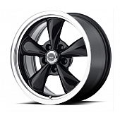 American Racing Wheels AR105 Torq Thrust M - 17 x 7.5 Black With Natural Lip - AR105M77552B