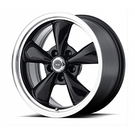 American Racing Wheels AR105 Torq Thrust M - 17 x 7.5 Black With Natural Lip - AR105M77552B