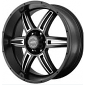 American Racing Wheels AR890 - 17 x 8 Black With Natural Face - AR89078064730