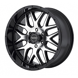 American Racing Wheels AR910 - 18 x 9 Black With Natural Face - AR91089088318