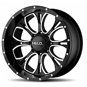 American Racing Wheels HE879 - 18 x 9 Black With Natural Accents - HE87989068318