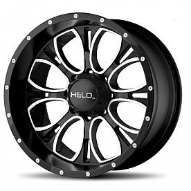 American Racing Wheels HE879 - 18 x 9 Black With Natural Accents - HE87989068318