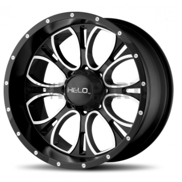 American Racing Wheels HE879 - 18 x 9 Black With Natural Accents - HE87989068318
