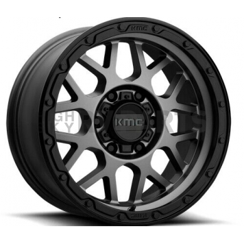 KMC Wheels XD535 Grenade OR - 17 x 9 Gray With Black Lip - KM53579050412N