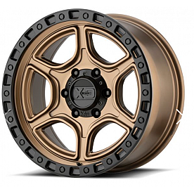 KMC Wheels KM539 Portal - 17 x 8.5 Bronze With Black Lip - KM53978550618