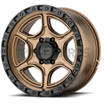 KMC Wheels KM539 Portal - 17 x 8.5 Bronze With Black Lip - KM53978550618
