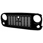 Armordillo USA Studded Mesh Grille Gloss Black - 7174702