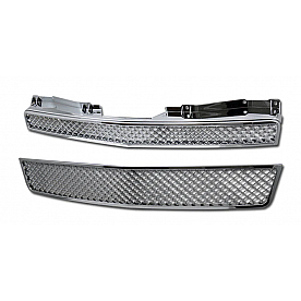 Armordillo Mesh Style Front Grille Chrome - 7146976