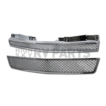 Armordillo Mesh Style Front Grille Chrome - 7147430