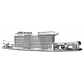 Armordillo USA Horizontal Style Front Grille Chrome - 7147232