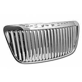 Armordillo USA Vertical Style Front Grille Chrome - 7147553