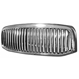 Armordillo USA Vertical Style Front Grille Chrome - 7147867