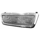 Armordillo USA Vertical Style Front Grille Chrome - 7148192