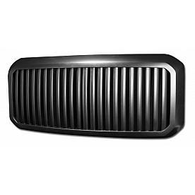 Armordillo USA Vertical Style Front Grille Black - 7148314