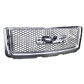 Armordillo USA Denali Style Front Grille With Logo Base Chrome - 7148659