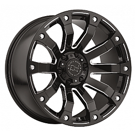 Black Rhino Wheel Selkirk - 18 x 9 Black With Natural Accents - 1890SLK125150B10