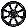 Black Rhino Wheel Sierra - 18 x 9 Black With Natural Accents - 1890SRA125150B10