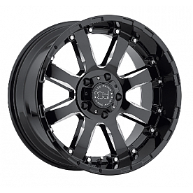 Black Rhino Wheel Sierra - 18 x 9 Black With Natural Accents - 1890SRA125150B10