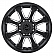 Black Rhino Wheel Sierra - 18 x 9 Black With Natural Accents - 1890SRA128165B22