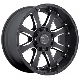Black Rhino Wheel Sierra - 18 x 9 Black With Natural Accents - 1890SRA128165B22