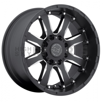Black Rhino Wheel Sierra - 18 x 9 Black With Natural Accents - 1890SRA128165B22