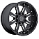 Black Rhino Wheel Sierra - 18 x 9 Black With Natural Accents - 1890SRA128165B22
