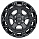 Black Rhino Wheel Cinco - 18 x 9.5 Black With Stainless Bolts - 1895CNC125150B10