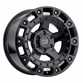 Black Rhino Wheel Cinco - 18 x 9.5 Black With Stainless Bolts - 1895CNC125150B10