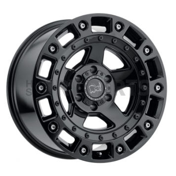 Black Rhino Wheel Cinco - 18 x 9.5 Black With Stainless Bolts - 1895CNC125150B10