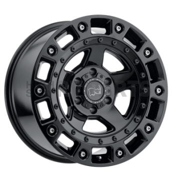 Black Rhino Wheel Cinco - 18 x 9.5 Black With Stainless Bolts - 1895CNC126135B87