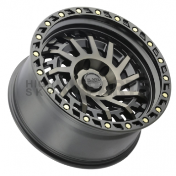 Black Rhino Wheel Shredder - 18 x 9.5 Black With Natural Dark Tinted Face - 1895SHD125150M10-1