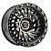 Black Rhino Wheel Shredder - 18 x 9.5 Black With Natural Dark Tinted Face - 1895SHD125150M10