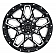 Black Rhino Wheel Sharpnel - 18 x 9.5 Black With Natural Accents - 1895SHR125150B10
