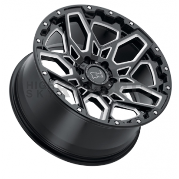 Black Rhino Wheel Sharpnel - 18 x 9.5 Black With Natural Accents - 1895SHR125150B10-2