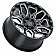 Black Rhino Wheel Sharpnel - 18 x 9.5 Black With Natural Accents - 1895SHR125150B10