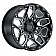 Black Rhino Wheel Sharpnel - 18 x 9.5 Black With Natural Accents - 1895SHR125150B10