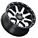 Black Rhino Wheel Coyote - 18 x 9 Black With Natural Face And Stainless Bolt - 1890CYT068165B22