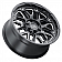 Black Rhino Wheel Hollister - 18 x 9.5 Black With Natural Accents - 1895HSR068165B22