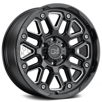 Black Rhino Wheel Hollister - 18 x 9.5 Black With Natural Accents - 1895HSR068165B22