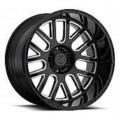 Black Rhino Wheel Pismo - 18 x 9.5 Black With Natural Accents - 1895PIS065150B10