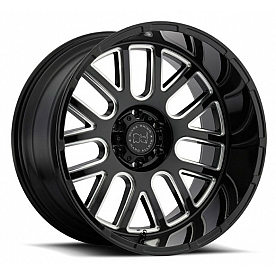 Black Rhino Wheel Pismo - 18 x 9.5 Black With Natural Accents - 1895PIS065150B10