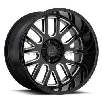 Black Rhino Wheel Pismo - 18 x 9.5 Black With Natural Accents - 1895PIS065150B10