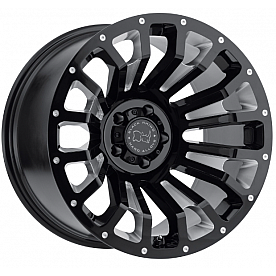 Black Rhino Wheel Pinatubo - 18 x 9.5 Black With Natural Accents - 1895PNT065150B10
