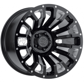 Black Rhino Wheel Pinatubo - 18 x 9.5 Black With Natural Accents - 1895PNT065150B10