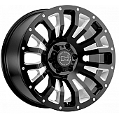 Black Rhino Wheel Pinatubo - 18 x 9.5 Black With Natural Accents - 1895PNT066135B87