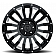 Black Rhino Wheel Pinatubo - 18 x 9.5 Black With Natural Accents - 1895PNT066135B87