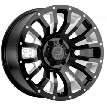 Black Rhino Wheel Pinatubo - 18 x 9.5 Black With Natural Accents - 1895PNT066135B87