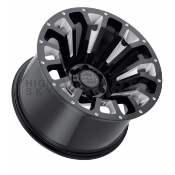 Black Rhino Wheel Pinatubo - 18 x 9.5 Black With Natural Accents - 1895PNT068165B22-1